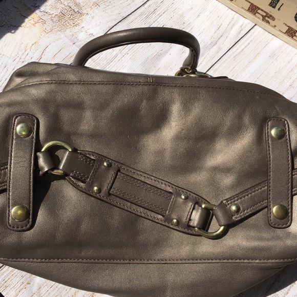 Coach Soft Leather Hobo Bag gold metal details - Picture 7 of 7